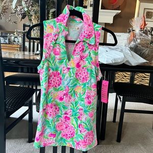 Lily Pulitzer golf shirt with luxletic